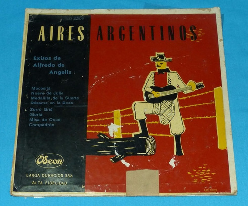 Aires Argentinos Exitos Alfredo Angelis Tangos Lp Vinilo 10 