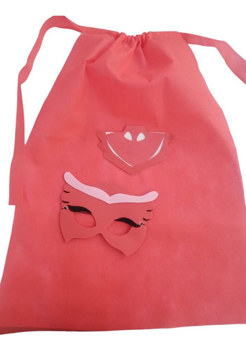 Capa En Friselina Más Máscara En Goma Eva Pj Masks Variado Infantil