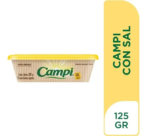 Margarina Campi Con Sal 125 gr. - g a $47