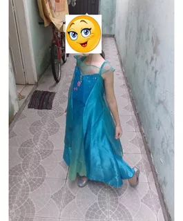 Vestido Fantasia Frozen Feminina Tamanho G Infantil
