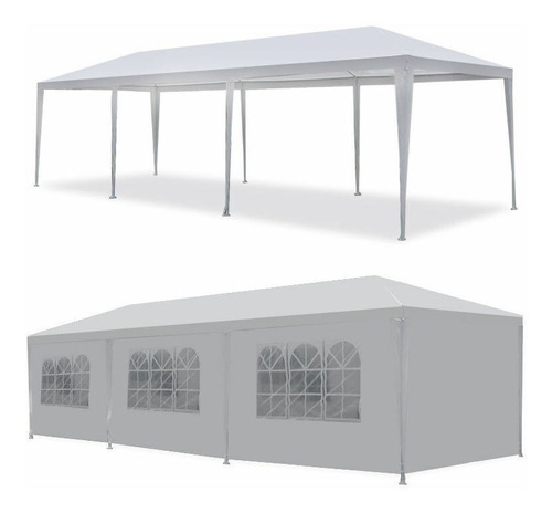 Carpa De Eventos 10'x30' Color Blanco Para Exteriores