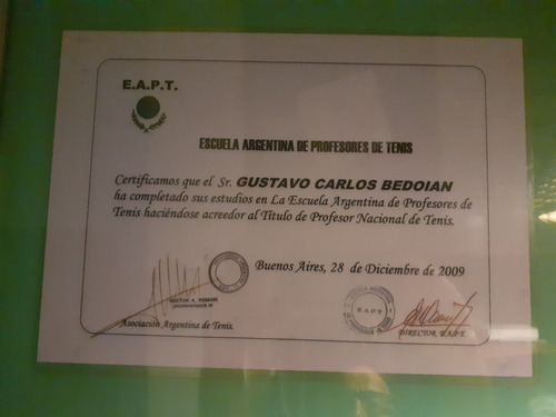 Imagen 5 de 5 de Clases De Tenis, Profesor De La Aat En Nuñez Y Palermo