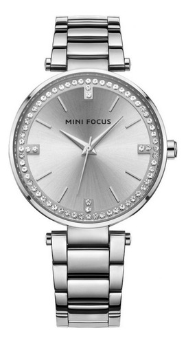 Reloj Para Mujer Mini Focus Mf0031l Mf1319 Plateado