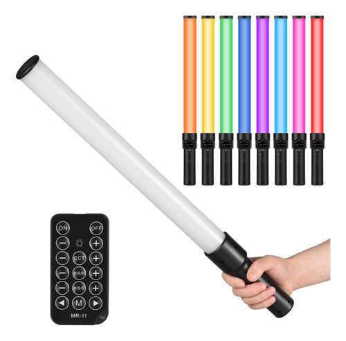 Varita De Luz Led Con Tubo De Luz Rgb Portátil Andoer D3