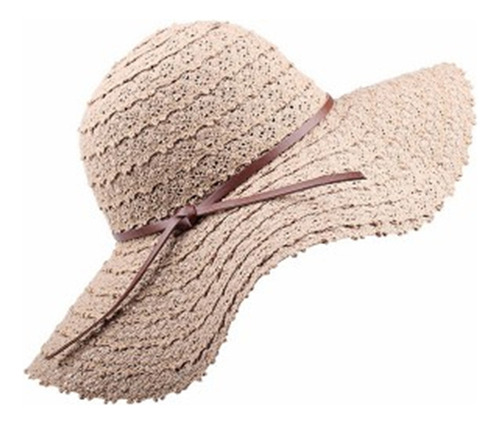 Sombrero Plegable De Ala Ancha Para Mujer, Playa, Verano, Pl
