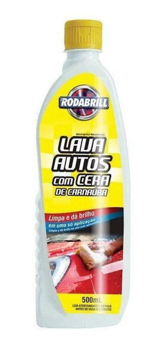 Shampoo Lava Auto Com Cera Automotiva 500ml Rodabrill