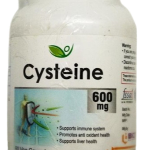 Nac -cisteina , L - Cysteine 600mg,imp. De India,100% Puro.