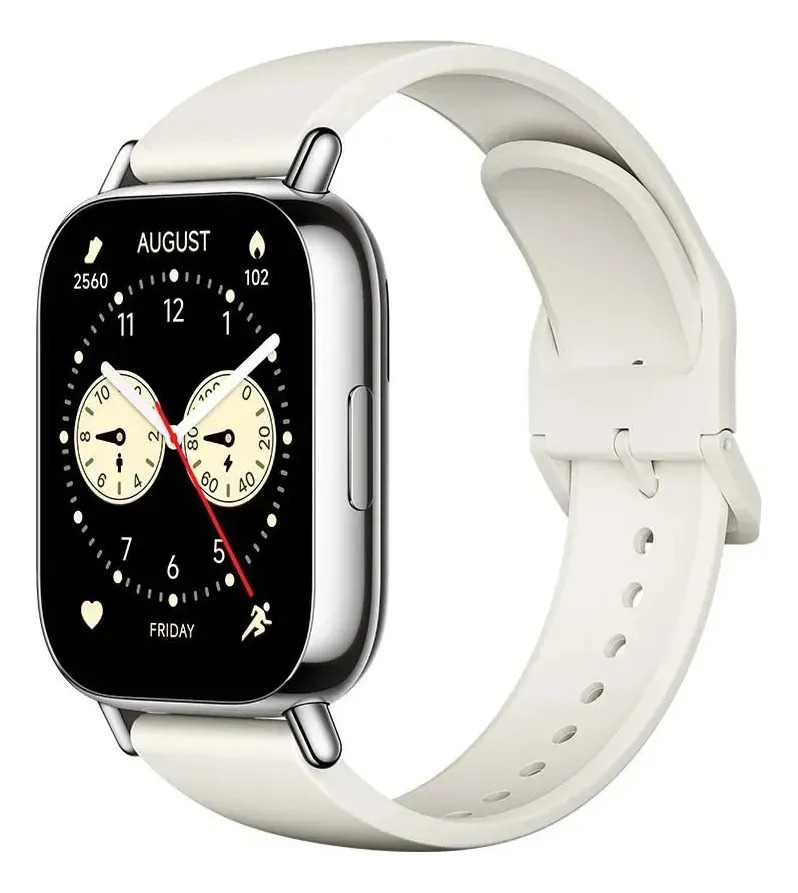 Reloj Smartwatch Xiaomi Redmi Watch 5 Lite 1,96 Amoled Plateado Milanés Beige