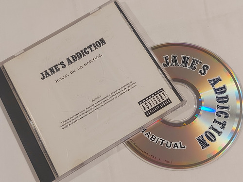 Jane's Addiction Ritual De Lo Habitual White Cover Cd Omi