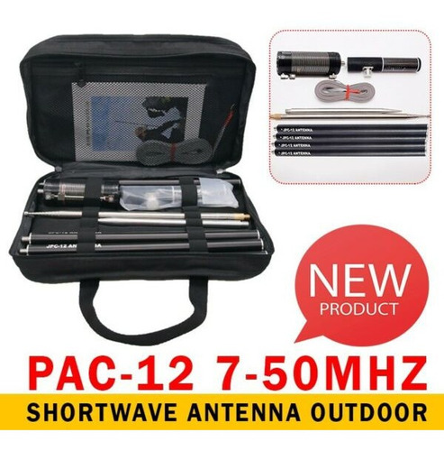 Antena Multibanda Vertical Pac-12 Gp Hf 7 A 50 Mhz 100w Kit