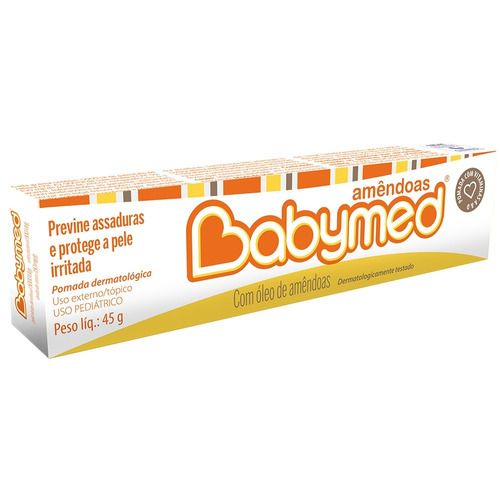 Kit 10 Pomada Babymed Amendoas C/vitaminas  A E E  40g