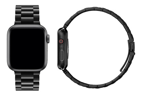 Imagen 3 de 9 de Correa Acero Ajustable Marca Cb Compatible Apple Watch