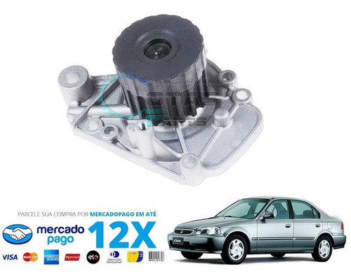 Honda Civic 1.6 16v Ano 1997 1998 1999 2000 Bomba D´agua