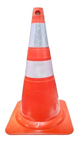 Cone Laranja E Branco Refletivo 75cm - 700.01292 Plástcor