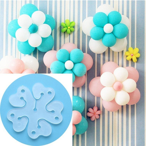 6 X Base Clip Molde Plástico Para Flores De Globos