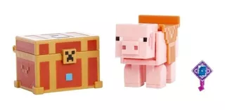 Minecraft Dungeons - Cerdito Piggybank Con Accesorios