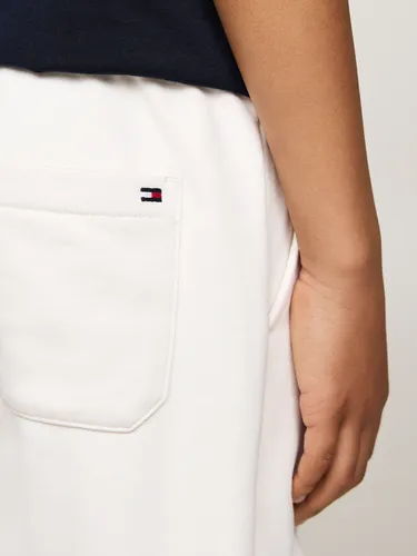 Joggers Blanco Con Logo Gráfico Tommy Hilfiger
