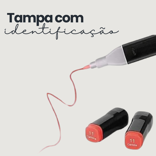 Conjunto Canetas Touch Ponta Dupla Permanente 120 Cores
