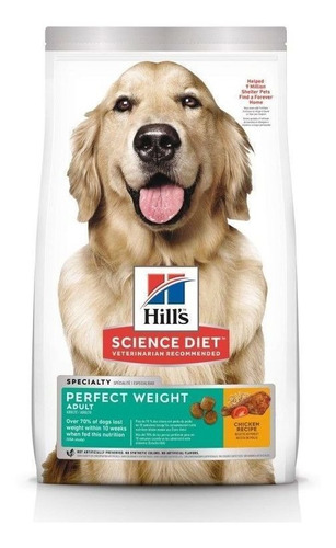 Alimento Hills Adultos 1-6 Perfect Weight 4lb Perros