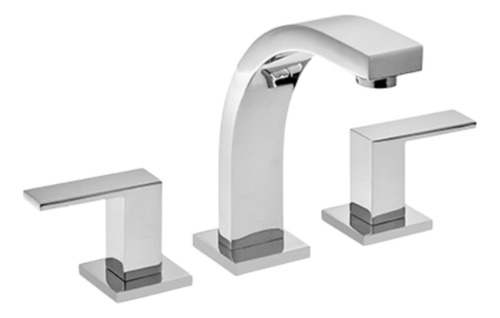 Set Griferia Level Cromado De Baño 21201 21204 21206 Piazza Doble Comando Lavatorio Bidet Ducha
