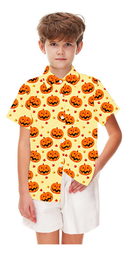 Camisas Con Botones De Halloween Camisa De Fantasma De Calab