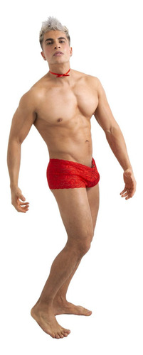 Boxer Para Hombre Encaje Suave Transparente Ropa Interior