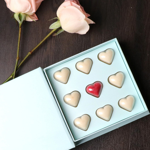 Caja De Bombones En Forma De Corazón For El Día De San Vale