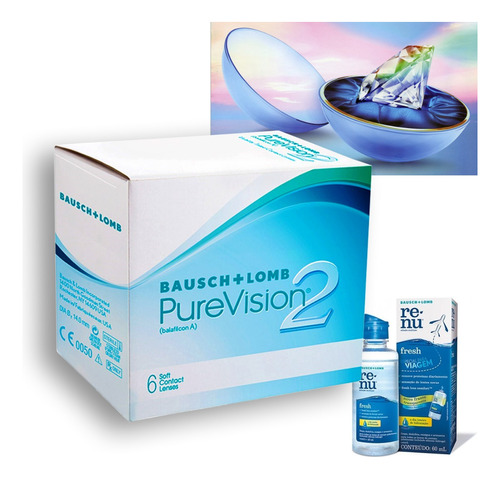 Lente De Contato Purevision 2  Bausch Lomb + Brinde