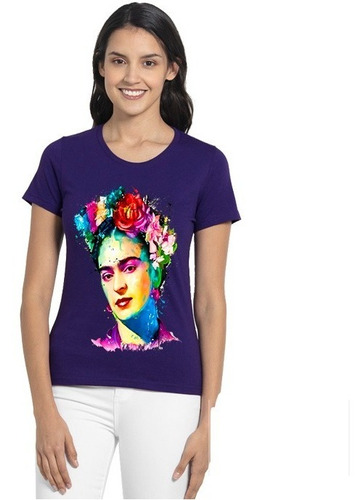 Polera 100% Algodón Feminista Frida Colores 8 De Marzo C23