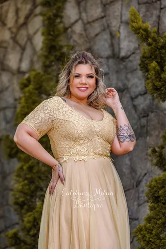 Vestido para mae do noivo cheap cor dourado