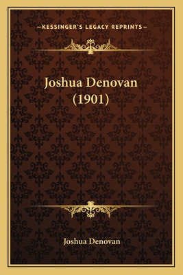 Libro Joshua Denovan (1901) - Denovan, Joshua