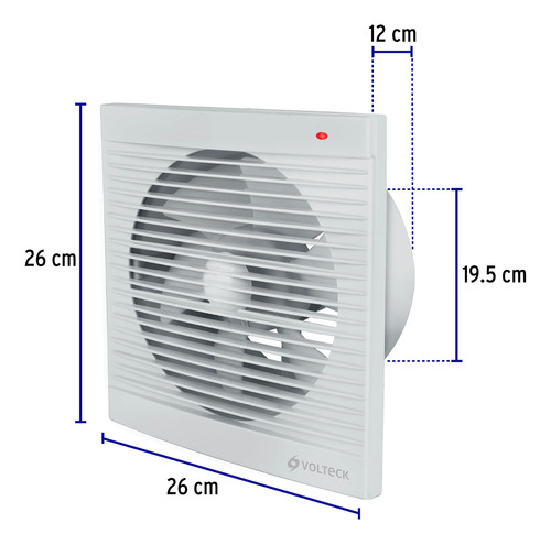 Extractor De Aire De 8 , Blanco, Volteck 46099