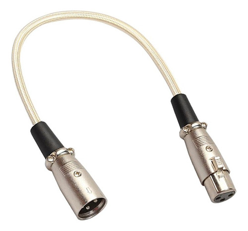 Cable De Audio Para Micrófono De 30 Cm, 3 Pines, Xlr Machos