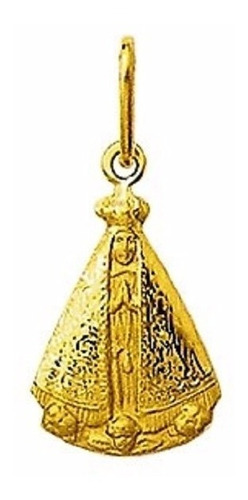 Medalha 2,3cm Nossa Senhora Aparecida Ouro 18k Pingente