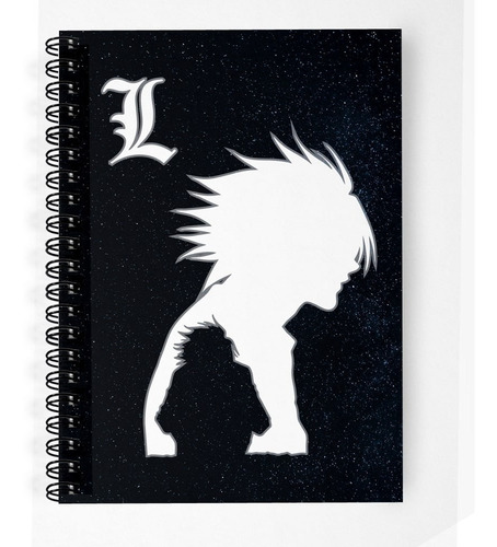 Caderno Universitário Anime Death Note L Capa Dura 96 Fls