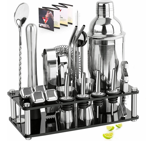 Set 23 Pzs Juego Cócteles Bar Pub Base 750ml
