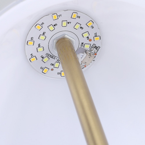 Escritorio Led De Cristal, 3 Colores, Regulable, 2000 Mah