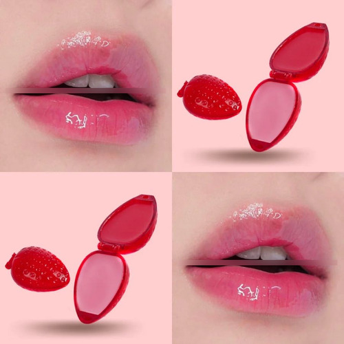 Bálsamo Labial Con Brillo De Fresa Hidratante 1 Pieza