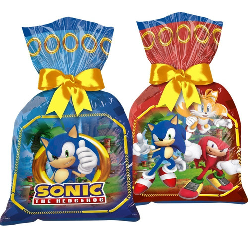 Sacolinhas Surpresas - Festa Sonic - Embalagem Promocional