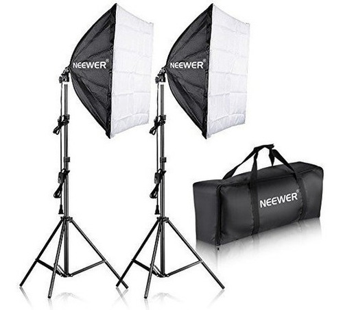 Set De Fotografia 700w Profesional Softbox De 60x60 Cm. Con 