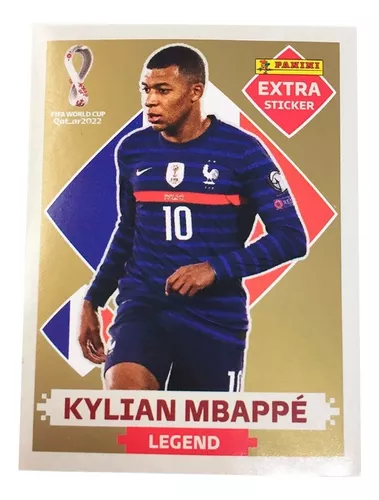 KYLIAN MBAPPÉ OURO (Gold) - EXTRA LEGEND (França) - Figurinha Original -  Não