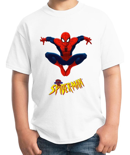 Playera Hombre Araña Infantil Avengers Spiderman Unisex 