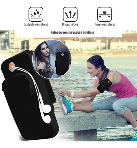 Brazalete Para Correr, 2 Piezas De Bolsa De Brazo Con
