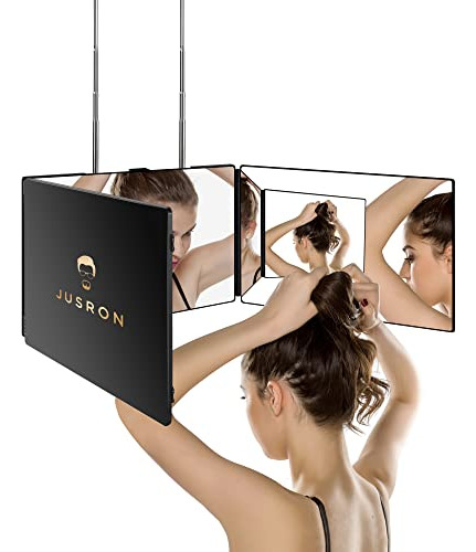 Jusron 3 Way Mirror For Self Hair Cutting, 360 Bdgxd