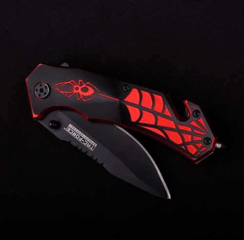 Imagen 3 de 10 de Navaja Cuchillo Rescate Asistida Spider Tac Force