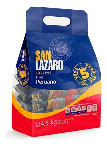 Frijol Peruano  5 Bolsas De 900 G