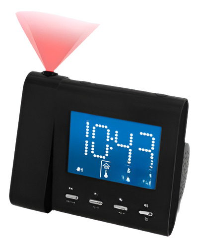 Electrohome Eaac601 Reloj De Alarma De Proyección Con Radio