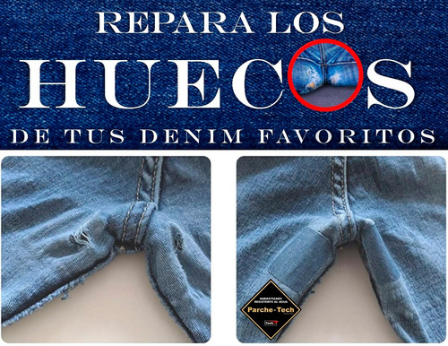 Kit Parches De Reparación Para Jeans En Segundos Sin Costura