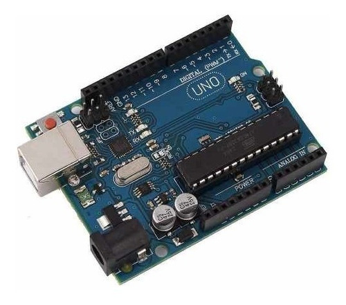 Imagem 4 de 5 de Placa Uno R3 Dip Atmega328 Compatível Com Arduino +cabo +nfe