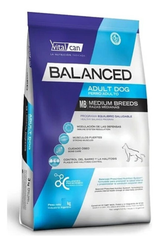 Alimento Balanced Adulto Raza Mediana 15k+2 